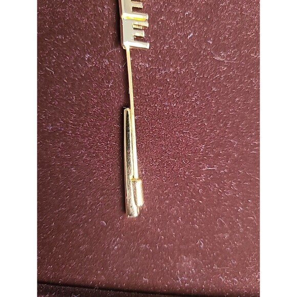 Vintage Letters  DEE Initial Stick Pin Estate Jewelry Pre-Owned Gold Plated - Picture 4 of 6